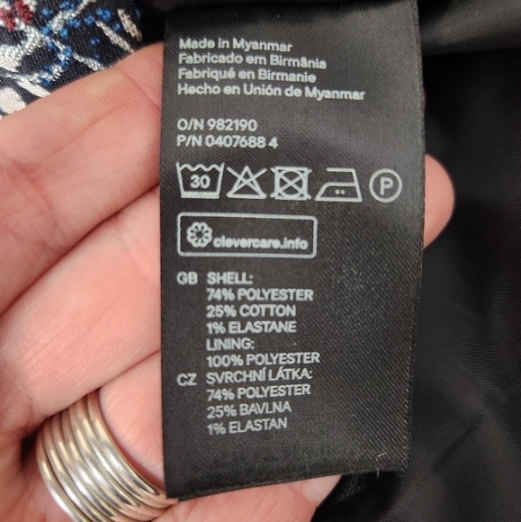 H&M Jacquard Weave Floral Size 10 - Picture 10 of 13